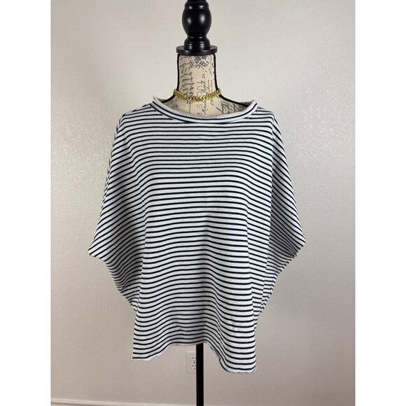 B38 Frank & Eileen Olive Original Capelet OS Striped French Chic Old Money - Picture 4 of 9